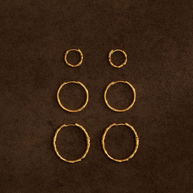 Hovedbilde 40494 Mixed Textured Hoop Earring Pack