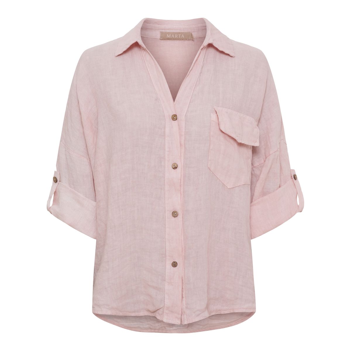 Mdc Daira Shirt Linen - Cipria