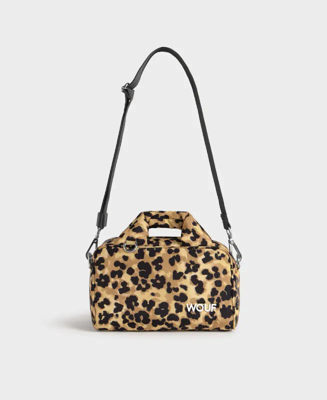 Feline Bowling Bag - Brown