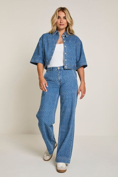 Hovedbilde PARA MI MAUVE JACKET - Laserprint Denim