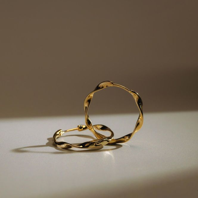 Hovedbilde 40491 Mid Size Hoop Earrings