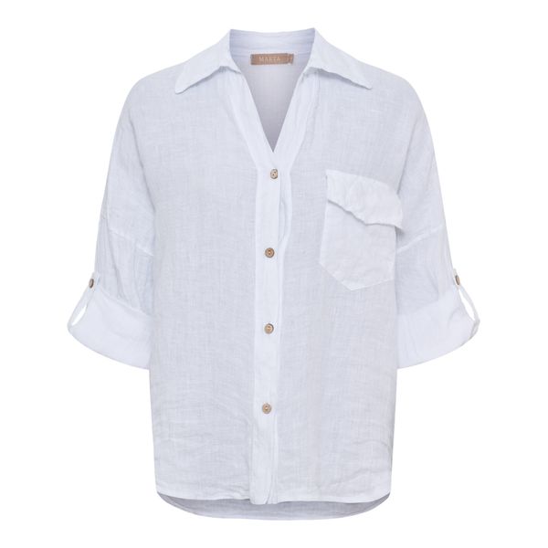 Hovedbilde Mdc Daira Shirt Linen Optical White