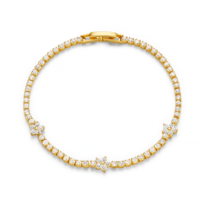 Hovedbilde 40137 Flower Stationed Tennis Bracelet 